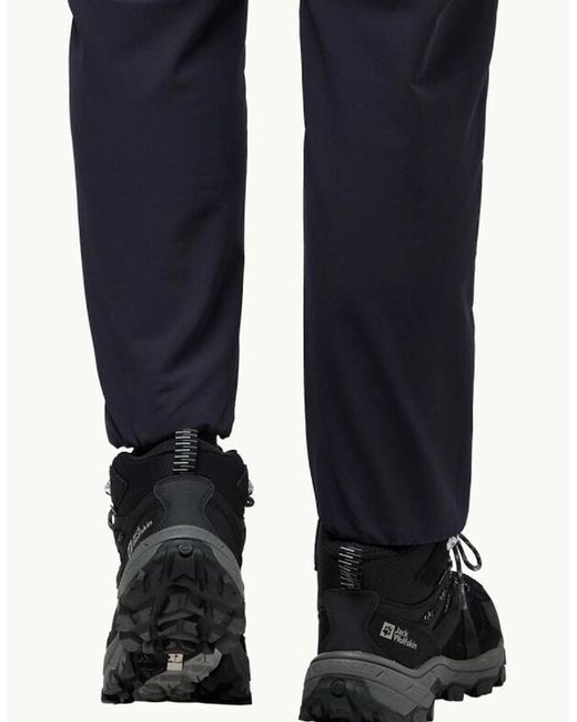 Jack Wolfskin Black Vojo Tour Lt Texapore Mid Shoes for men