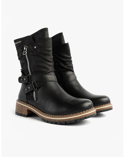 Josef Seibel Black Waylynn 13 Biker Boots
