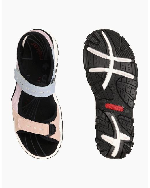 Rieker Black Lyric Sandals