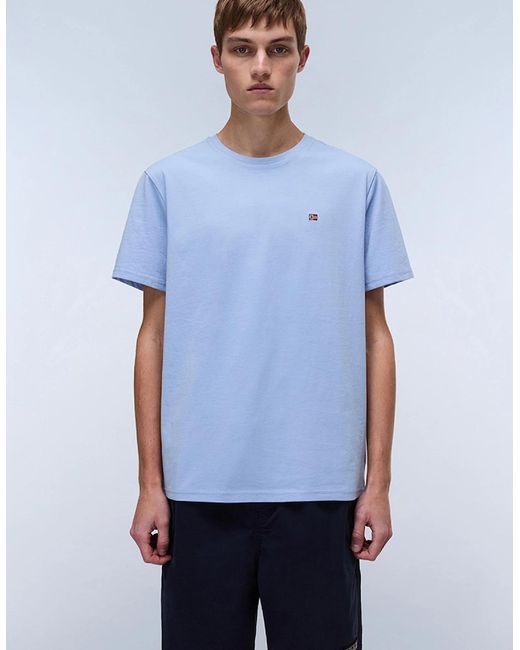 Napapijri Blue Salis Short Sleeve T-Shirt for men