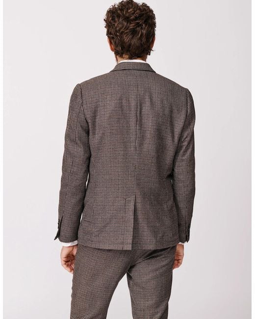aubi Blue Pasmore Wool Jacket for men