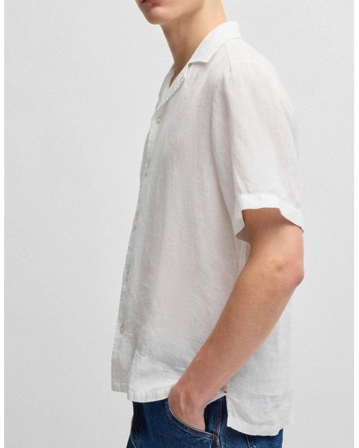 Boss White Boss Rayer Short Sleeve Shirt 50546244 for men