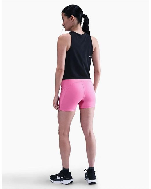 Nike Pink Dri Fit Compression Bermuda Shorts