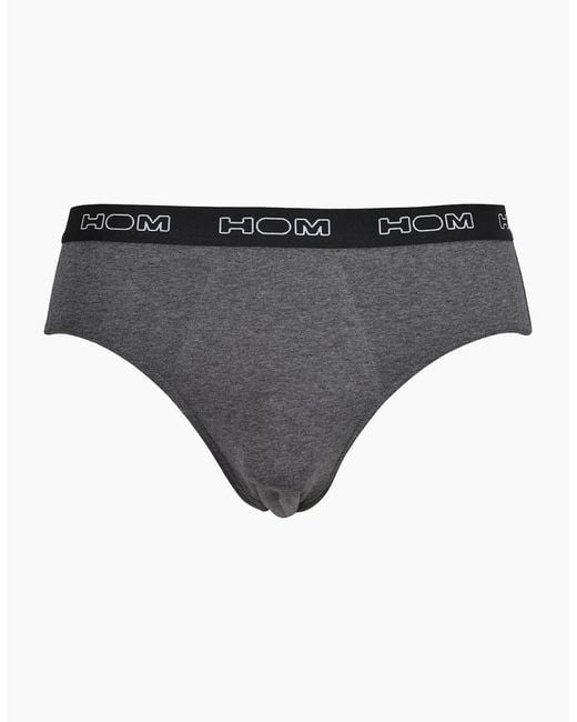 Hom Blue Boxerlines 3-Pack Basic Briefs for men