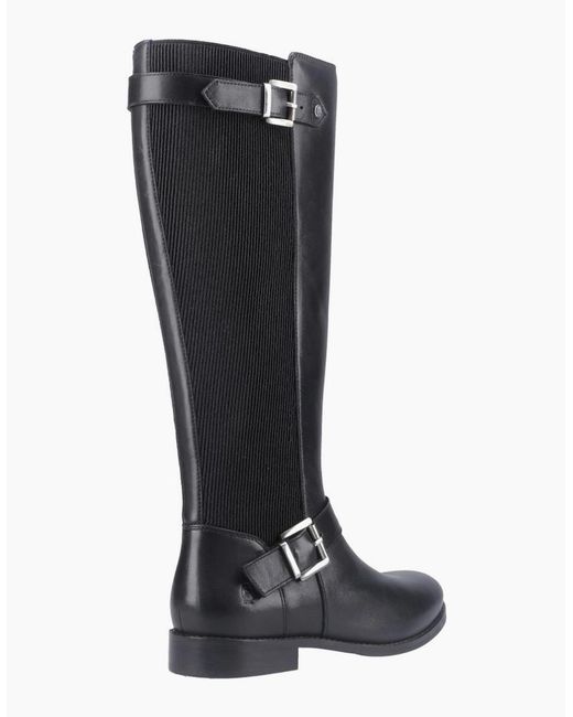 Hush Puppies Black Daphne Long Boots
