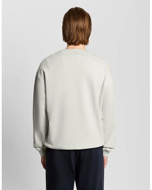 Lyle & Scott White Heavyweight Script Sweatshirt for men