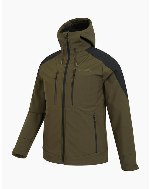 Mountain Warehouse Green Radius Recycled Soft Shell Jacket for men