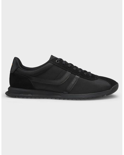 Boss Black Boss Zayn Low-Top Trainers With Faux-Leather Trims for men