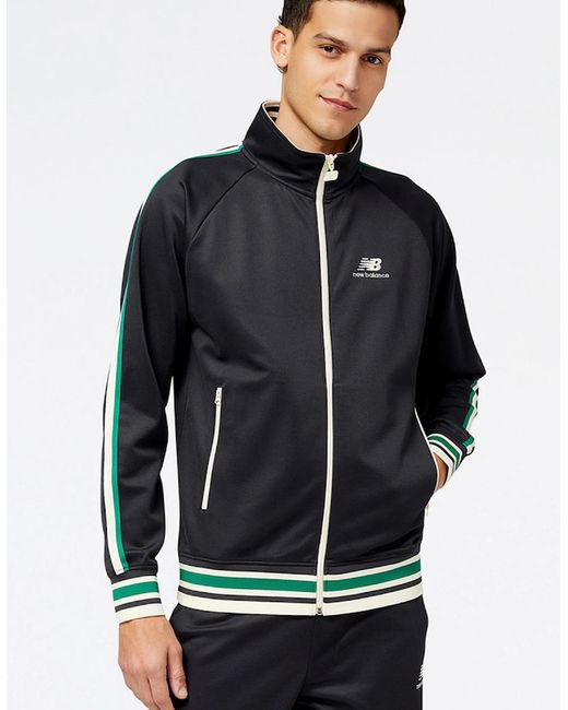 New Balance Blue Athletics 70S Run Track Jacket for men
