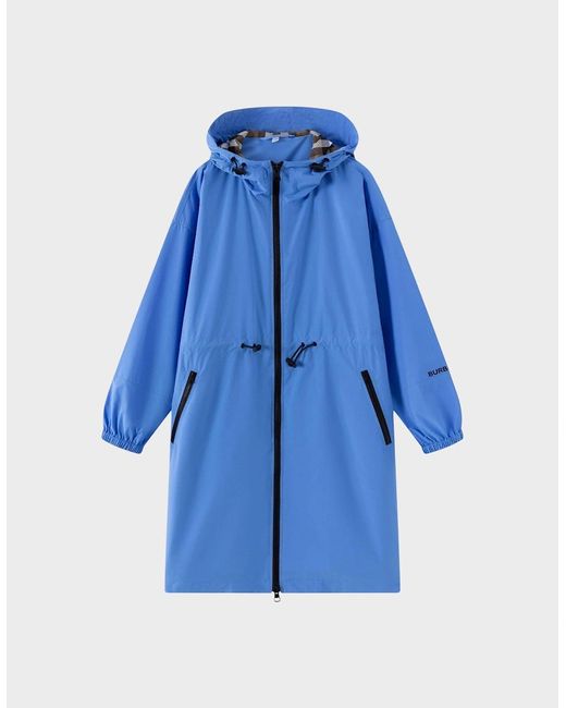 Burberry Blue Birley Long Jacket