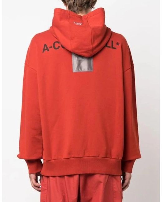 A_COLD_WALL* Red Monograph Hooded Sweatshirt for men