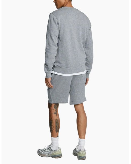 Lyle & Scott Blue Lyle & Scott Shorts Sweat Gym Yoga Summer Beach Bermuda Cotton Terry Fleece Shorts for men