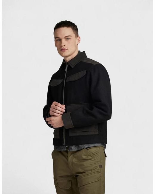 G-Star Black Raw Short Jacket for men