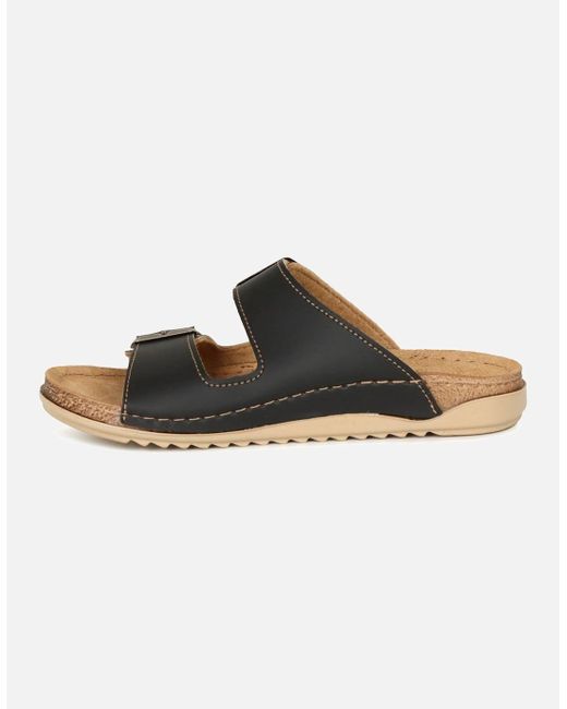 Lotus Brown Trento Sandals
