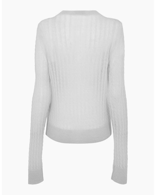 Boss White Crew Neck Long Sleeve Sweatshirt