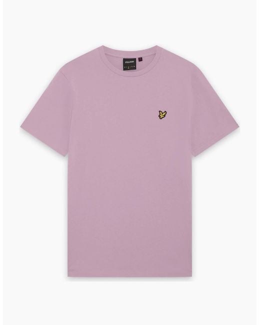 Lyle & Scott Purple Everyday Cotton Crew Neck T-Shirt for men