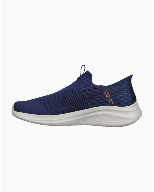 Skechers Blue Ultra Flex 3 Slip for men