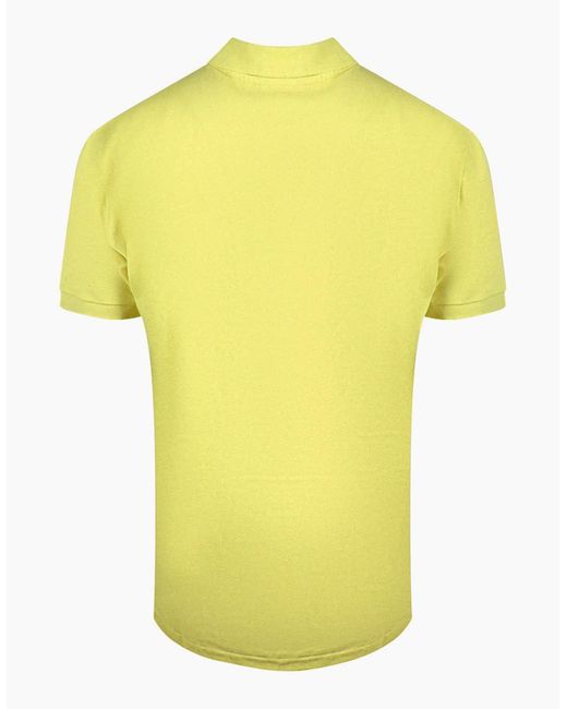 Roberto Cavalli Yellow Cavalli Class Signature Logo Polo Shirt for men