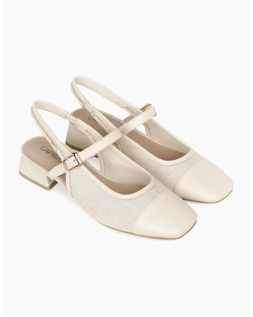 Caprice White Voyage Open Court Shoes