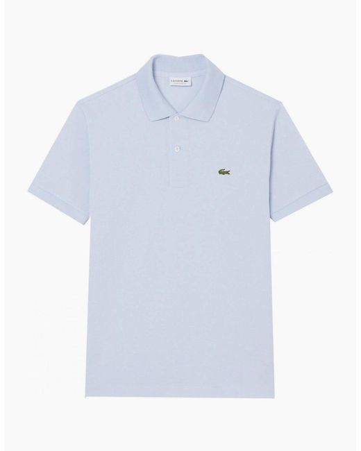 Lacoste Blue Light Classic Short Sleeved Polo Shirt for men