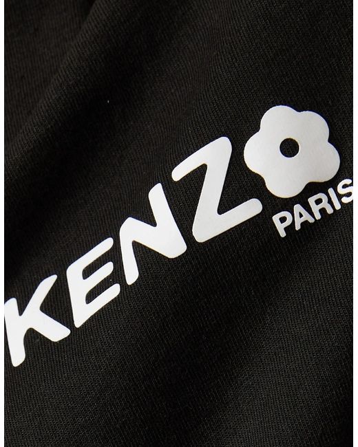 KENZO Black Boke Flower 2.0 T Shirts Crew Neck Short Sleeve Casual Cotton Tops for men