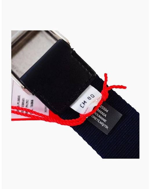 DIESEL Red B-Plakue Webbing Belt Work Belt Metal Buckle Waistbelt Army Golf New for men