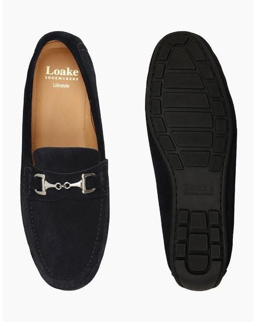 Loake Black Hawthorn Loafers for men