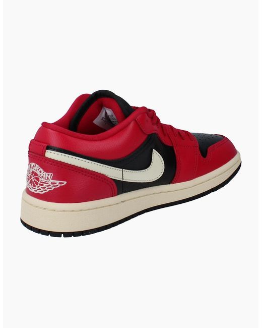 Nike Red Air Jordan 1 Low Trainers Dc0774 605