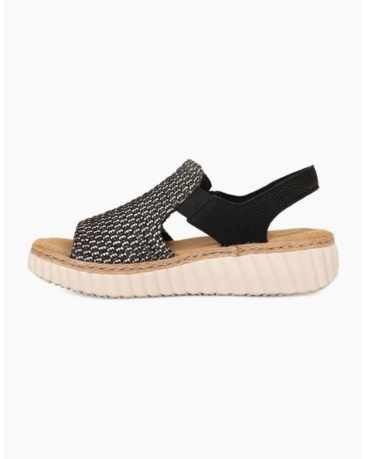 Rieker Black Cuba Sandals