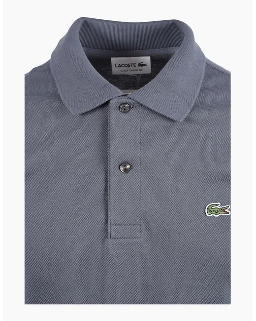 Lacoste Blue L.12.12 Pique Cotton Polo Shirt for men