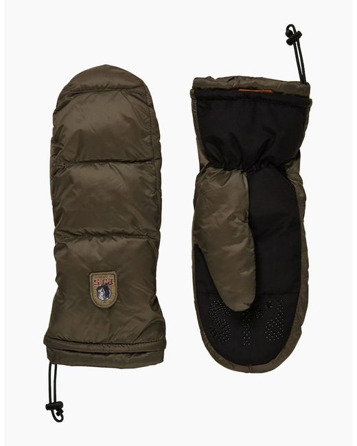 Parajumpers Black Hollywood Mittens for men