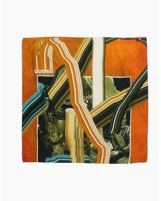 Dunhill Orange Scarf for men
