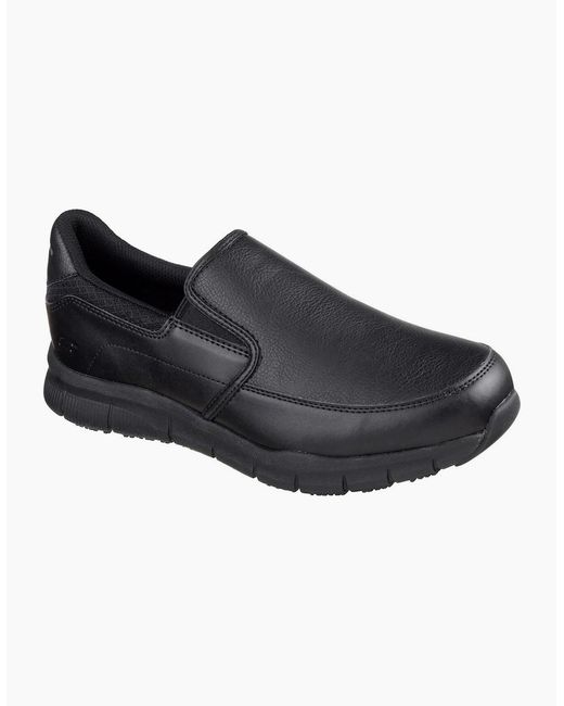 Skechers Black Nampa Groton Casual Slip On Shoes for men