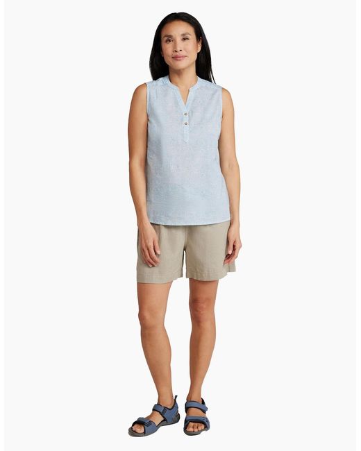 Mountain Warehouse Blue Ladies Petra Printed Sleeveless Shirt