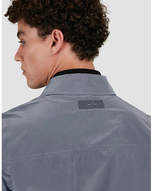 Paul & Shark Blue Shacket Re-130 High Density for men