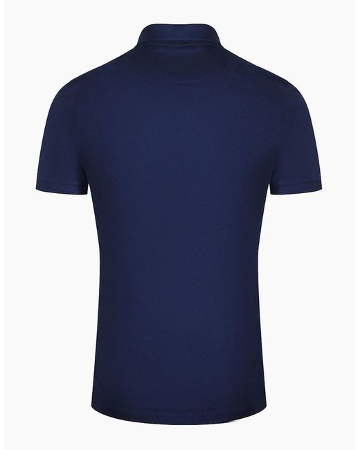 Lyle & Scott Blue Lyle & Scott Co-Ordinate Print Logo Short Sleeved Polo Shirt for men
