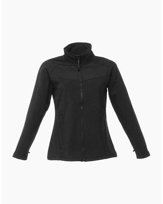 Regatta Black Ladies Uproar Softshell Wind Resistant Jacket