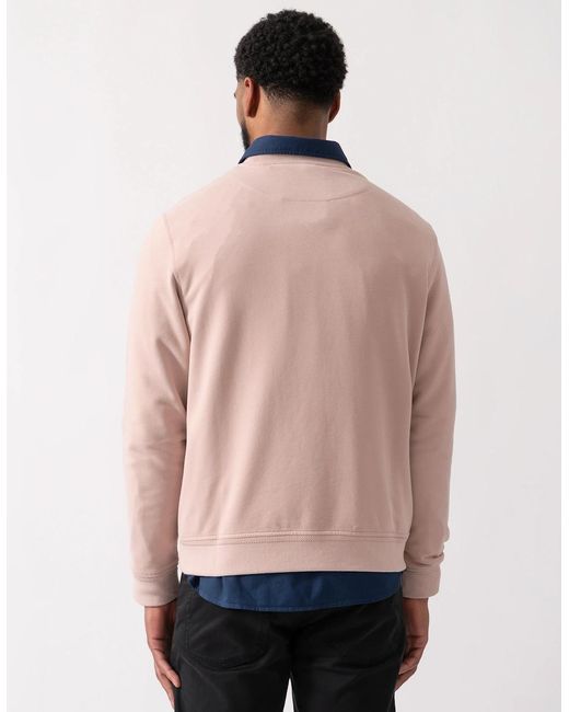 Belstaff Green Crew Neck Sweatshirt With Logo Patch for men