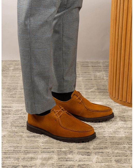 Oswin Hyde Brown Joshua Suede Tobacco for men