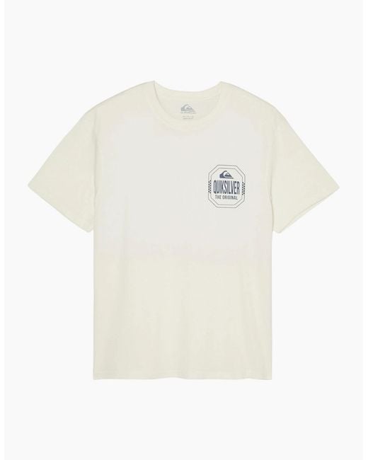 Quiksilver White Ace Chest Short Sleeve T-Shirt for men