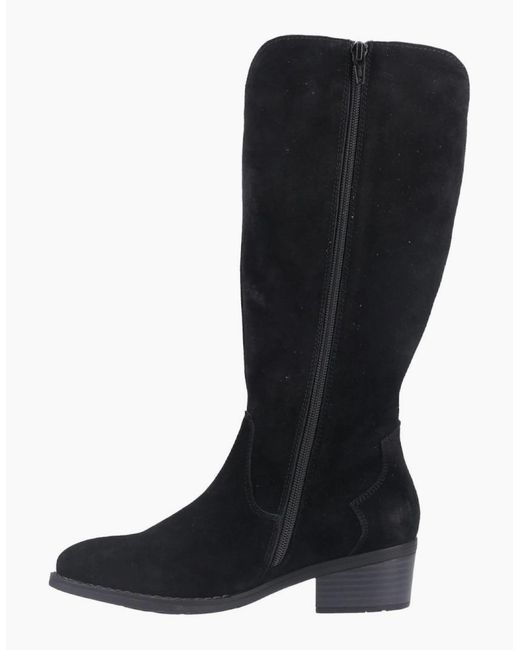 Hush Puppies Black Isabella Knee High Boots