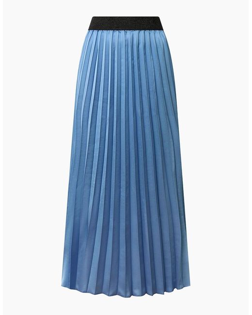 James Lakeland Blue Pleated Maxi Skirt