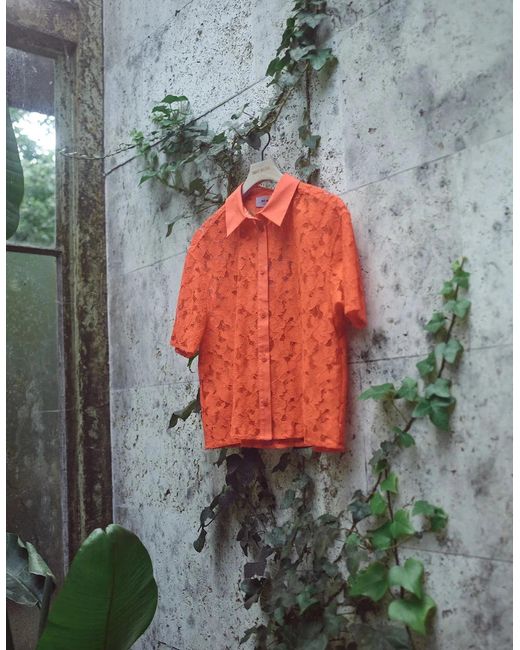 Mos Mosh Red Lia River Lace Shirt