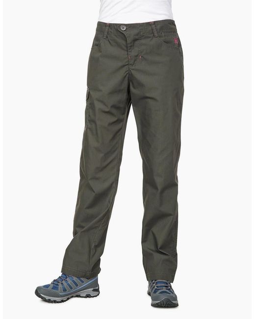 Trespass Gray Rambler Solid Patterned Straight Cargo Trousers