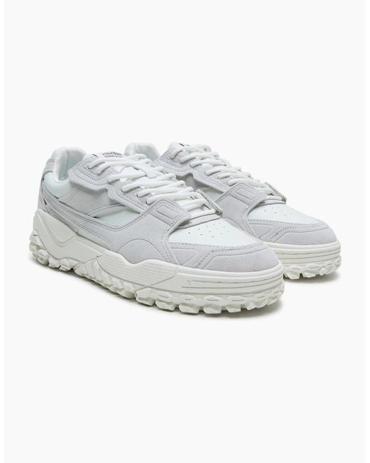 Ellesse White Luxe El42 Lace-Up Lug Sole Sneakers for men