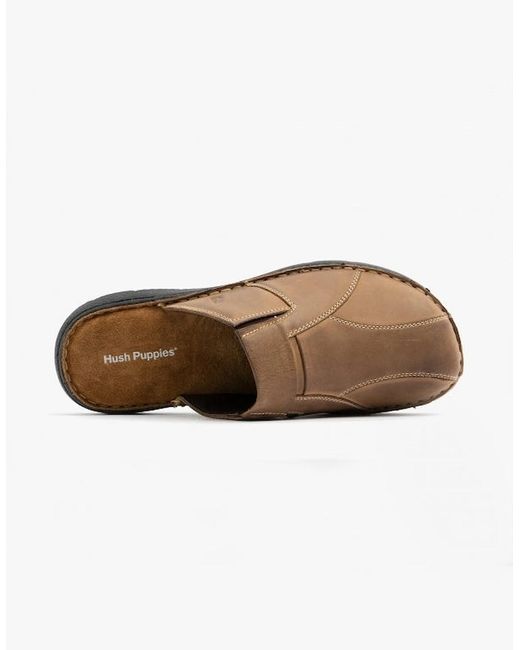 Hush Puppies Brown Carson Mule Sandals for men