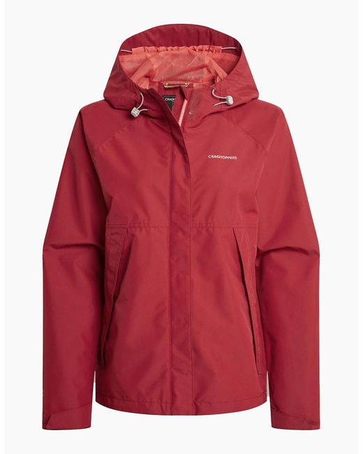 Craghoppers White Ladies Ossus Waterproof Jacket
