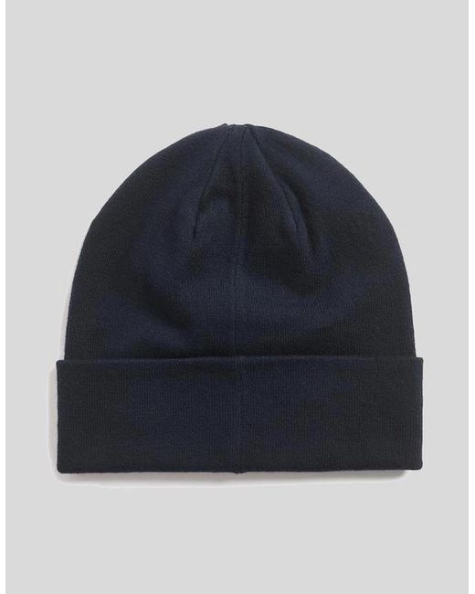 Lyle & Scott Blue Merino Wool Blend Beanie for men