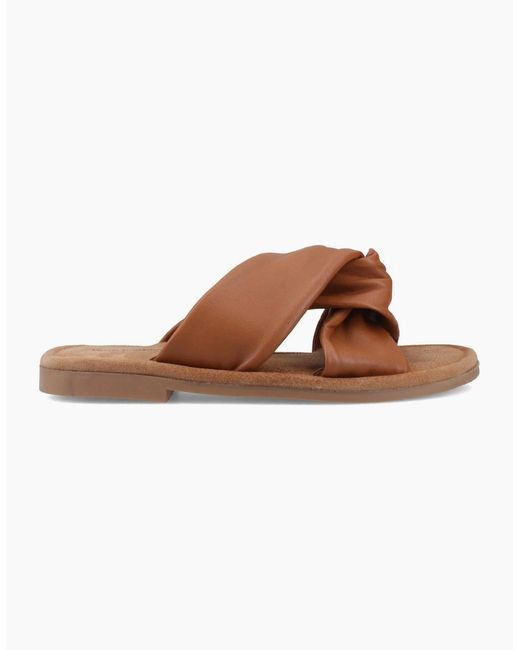 Hush Puppies Brown Amy Wide Fit Sandals