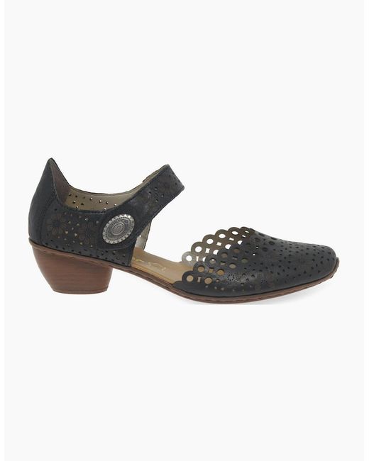 Rieker Brown Pia Open Court Shoes
